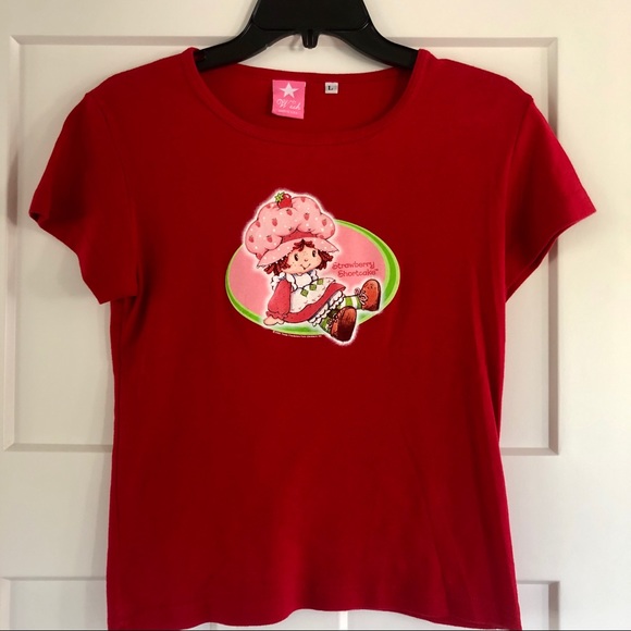Tops - Junior Large Retro Strawberry Shortcake Tee